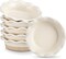 Mini Pie Pans Set of 6 – 5.2-Inch Ceramic Deep Dish Pie Plates with Ruffled Edges, Oven & Microwave Safe, Cream Color